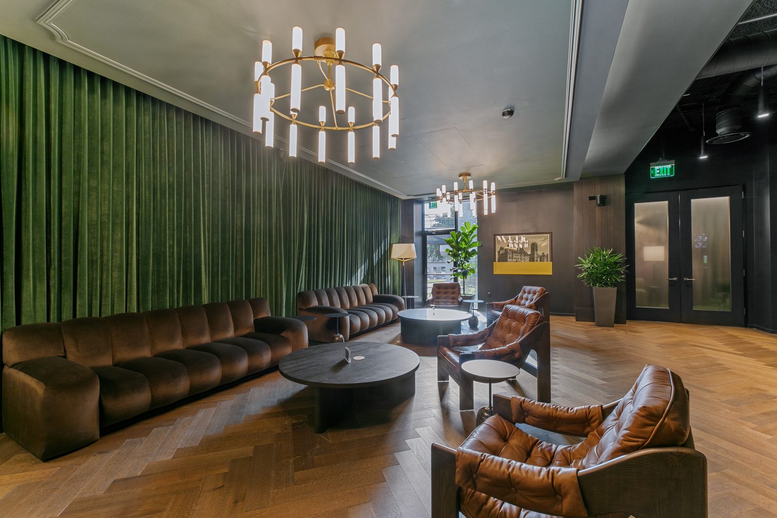 Private event venue interior at Hartland Plaza Austin
